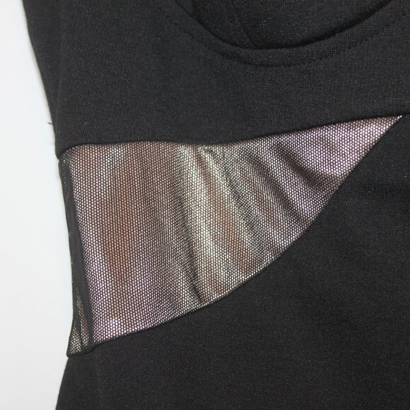 Kardashian Kollection Black Gold Tube Top Body Fitting Pencil Dress - Picture 7 of 12